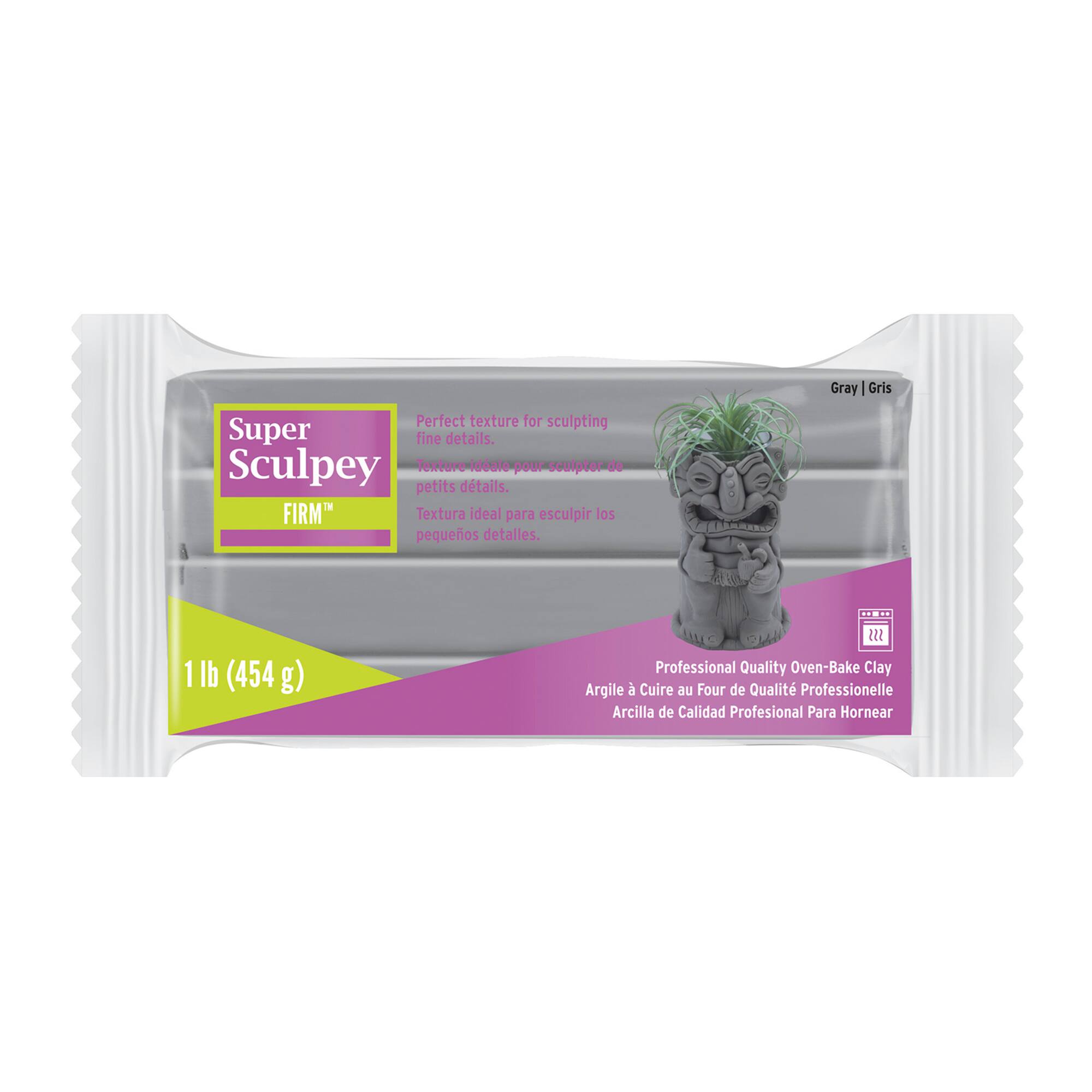 1lb. Super Sculpey® Firm Oven-Bake Clay, Gray